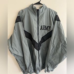 VINTAGE ARMY REFLECTIVE ZIPUP JACKET